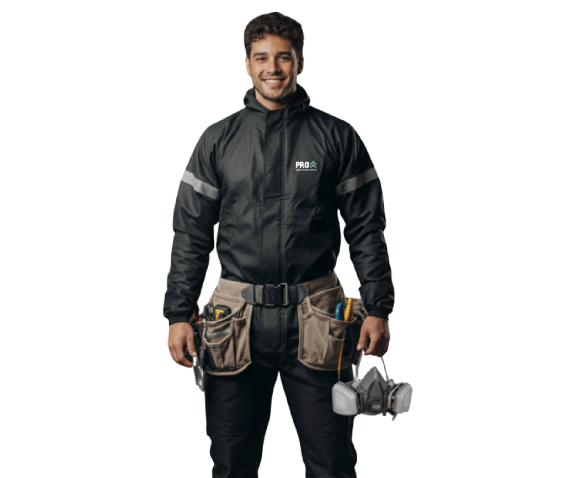 Pro Insulation installer in branded workwear
